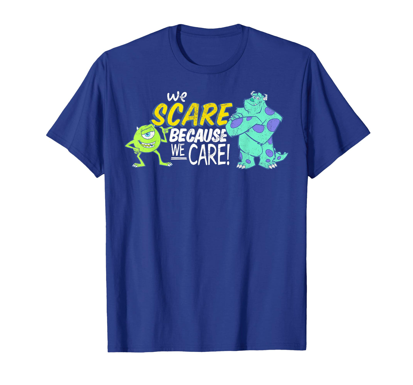 Disney Pixar Monsters Inc Scare Because We Care T-Shirt