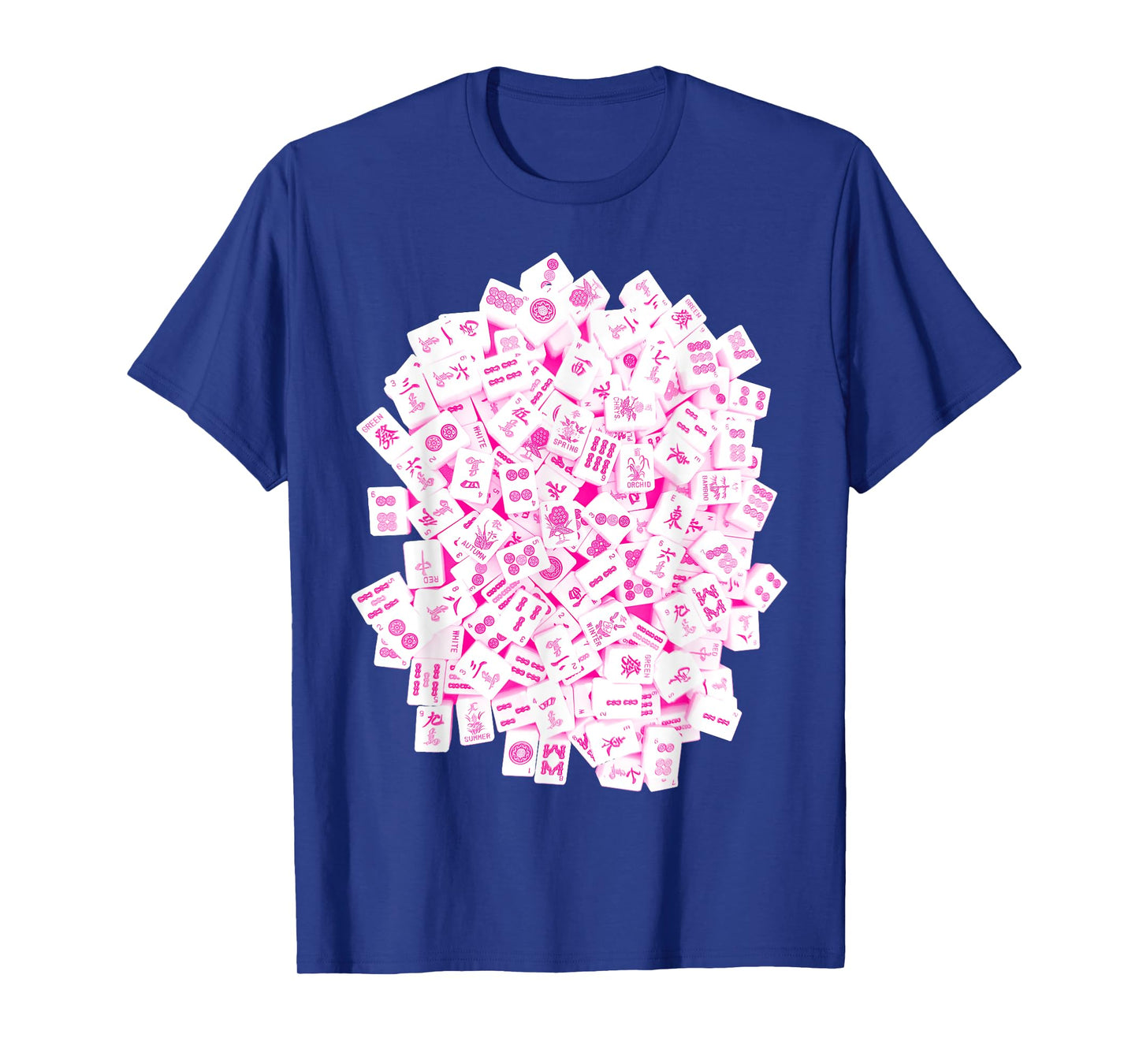 Hot Pink Mah Jong Tiles, Mah Jongg, Mahjong Game Tiles T-Shirt
