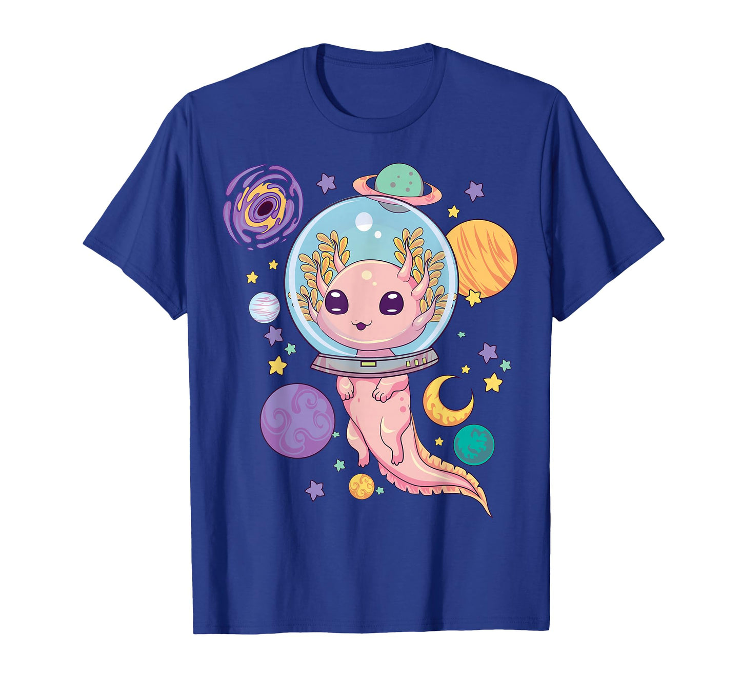 Space Axolotl Shirt Kawaii Pastel Goth Anime Aesthetic Goth T-Shirt