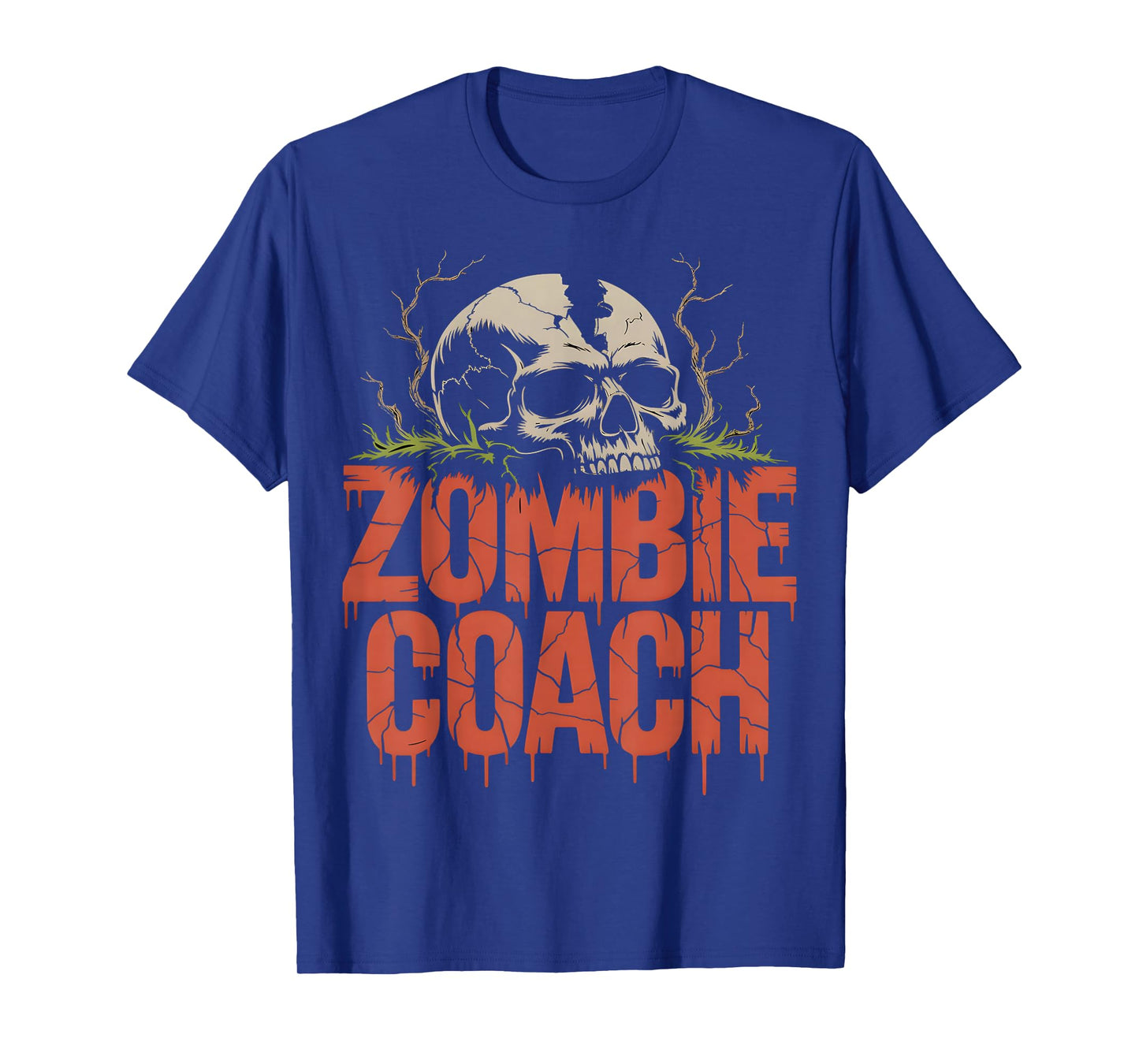 Zombie Coach Scary Skull Halloween T-Shirt