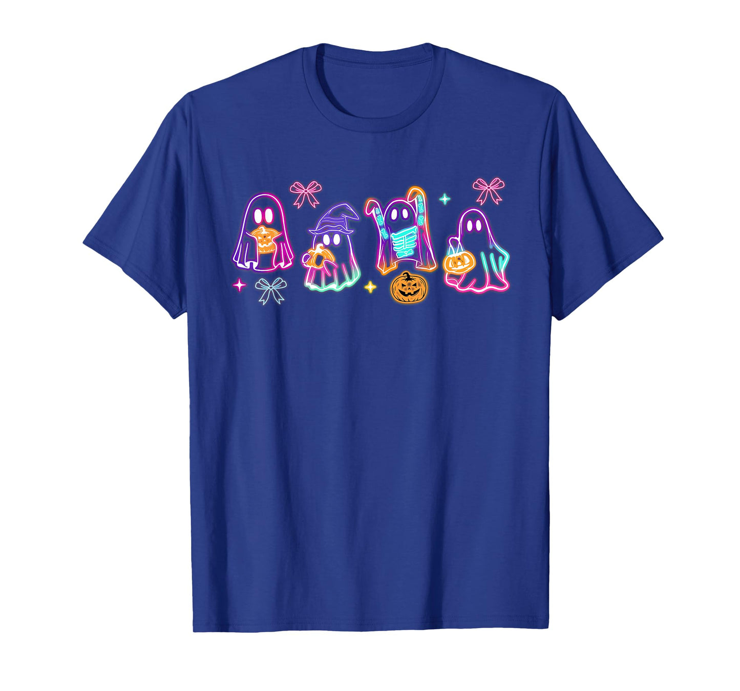 Spooky Season Ghost Neon Coquette Halloween Boujee Boo-Jee T-Shirt