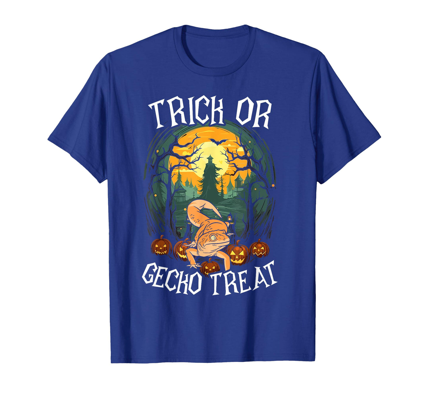 Gecko Halloween Scary Reptile Trick Or Treat Spooky Lizard T-Shirt