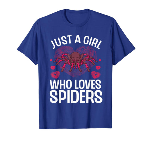 Funny Spider Arts For Girls Women Kids Arachnid Spider Lover T-Shirt