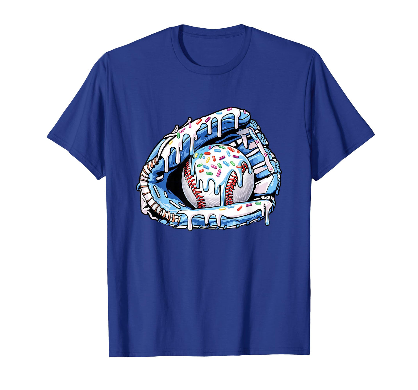 Baseball Drip Boys Glove Ice Cream Sprinkles Sport Fans T-Shirt