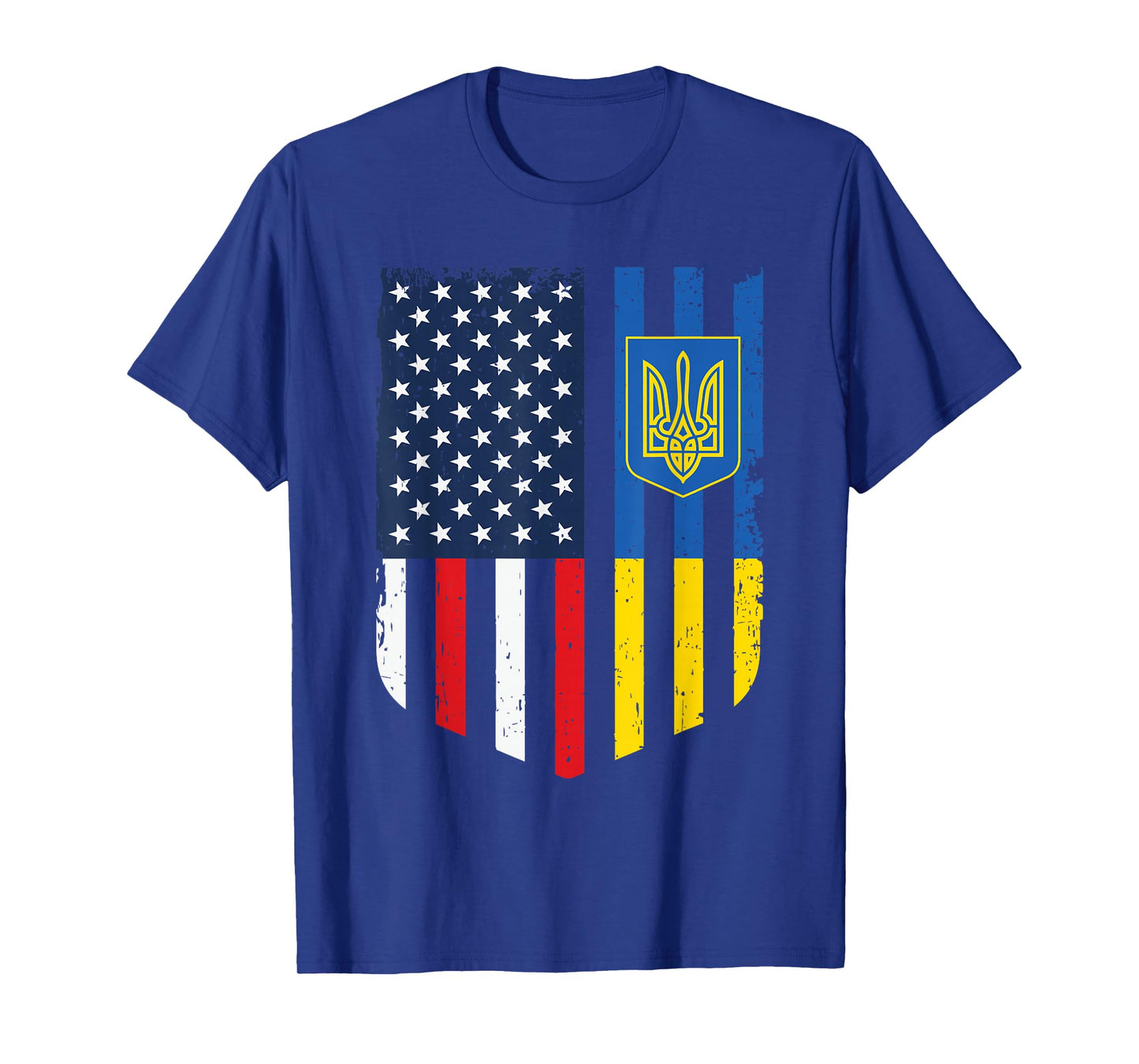 Ukrainian American USA Flag Patriot America Ukraine Roots T-Shirt