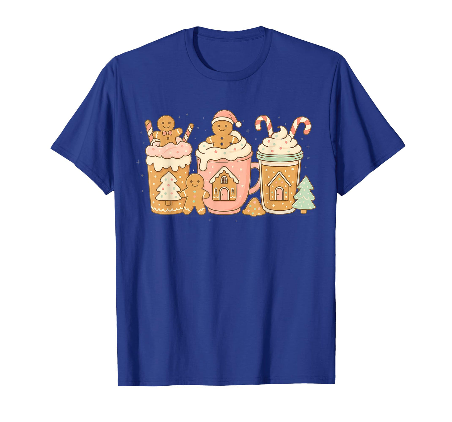 Cute Gingerbread Christmas Cookie Hot Cocoa Merry Xmas T-Shirt