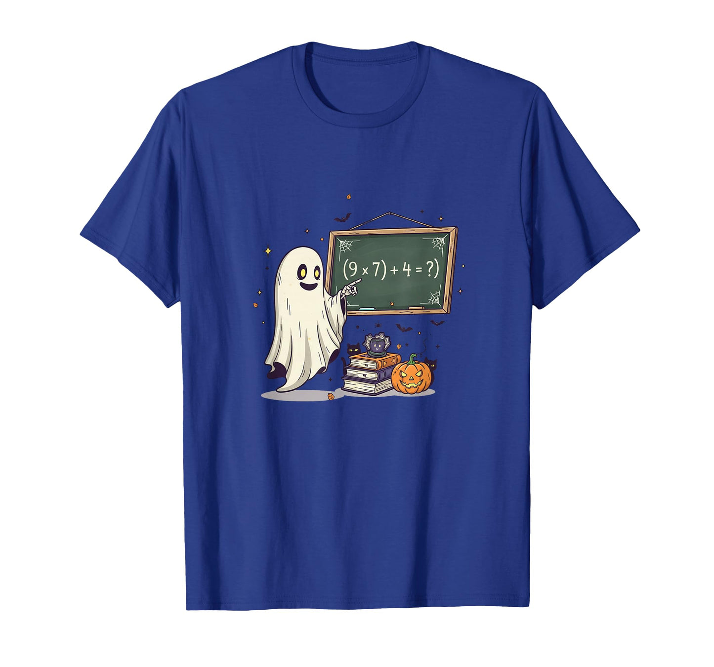 67 Teacher Halloween Ghost Six Seven Meme Math Joke T-Shirt
