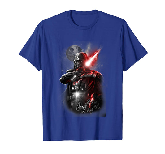 Kids Star Wars Classic Darth Vader Lightning Lightsaber Portrait T-Shirt