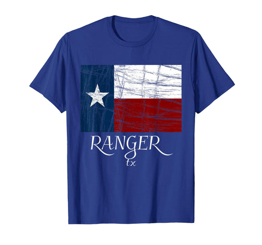 Ranger TX - T-Shirt | City State - Texas Flag Tee T-Shirt