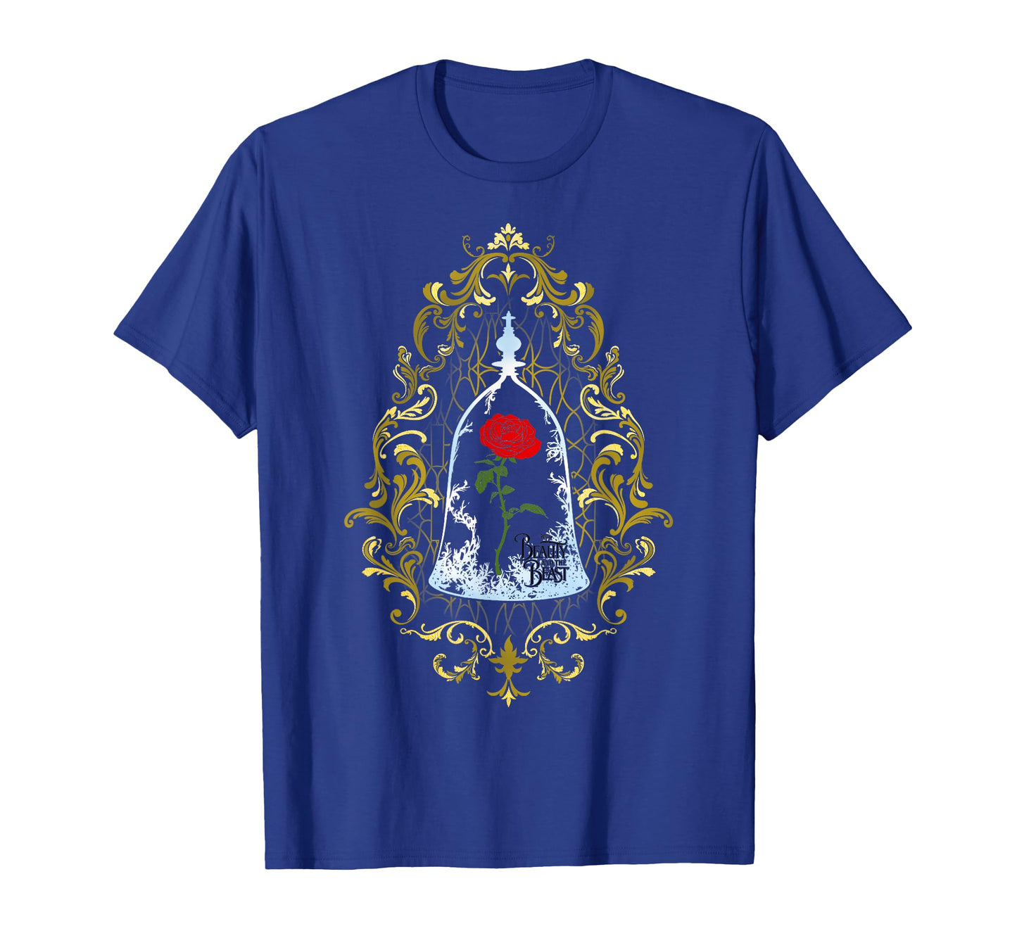 Disney Beauty And The Beast Enchanted Rose Logo T-Shirt
