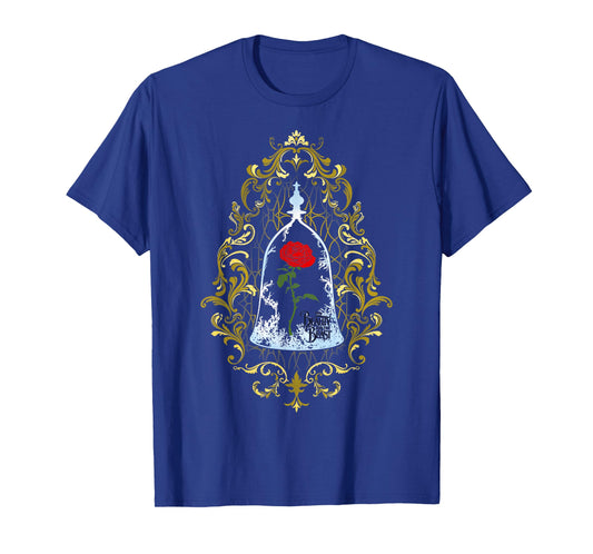 Disney Beauty And The Beast Enchanted Rose Logo T-Shirt