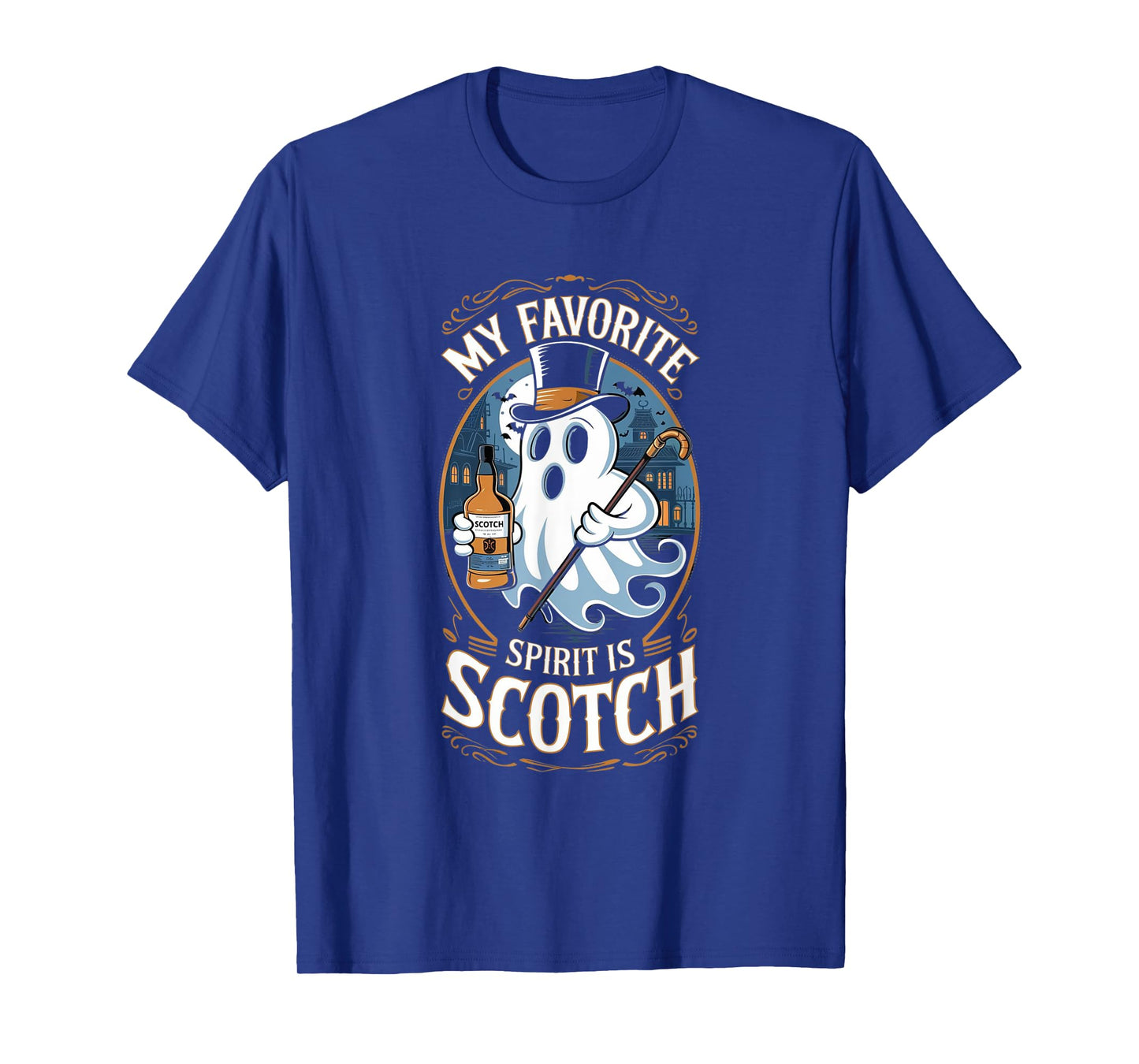 My Favorite Spirit Is Scotch Ghost Halloween Funny T-Shirt