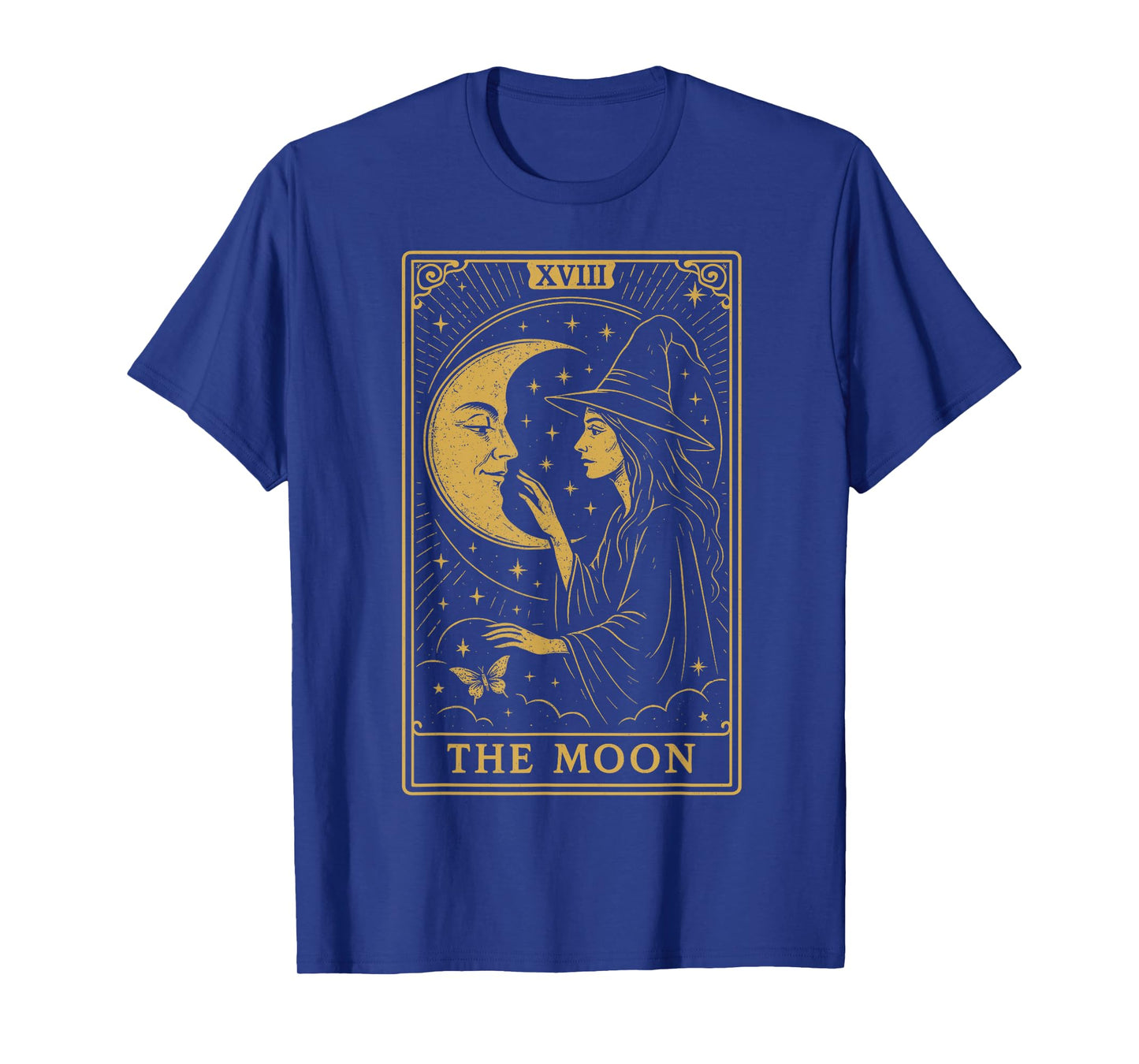 The Moon Tarot Card Witch Halloween Costume Men Women T-Shirt