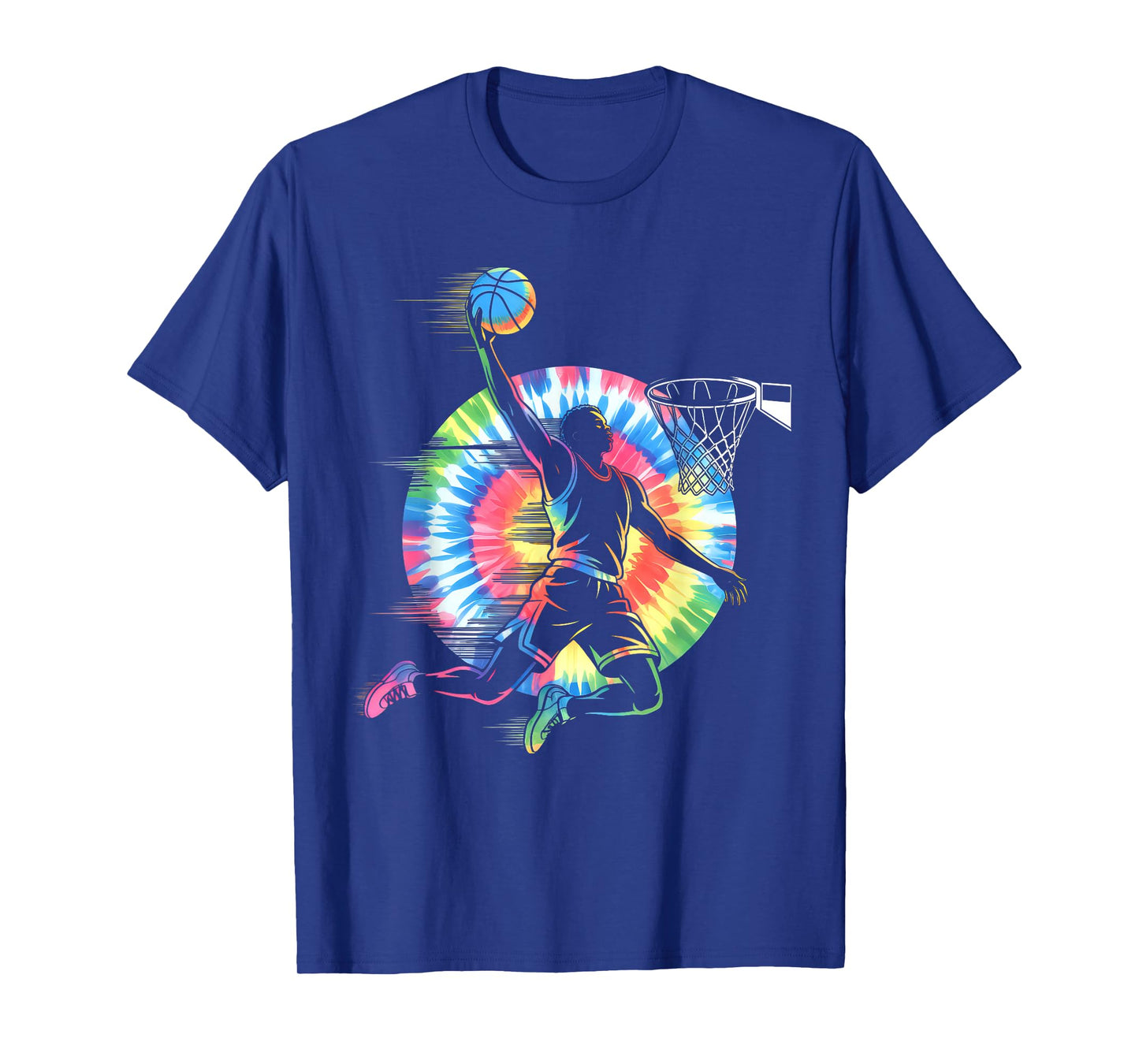 Tie dye Basketball Player Birthday for Men Boys Basketball T-Shirt
