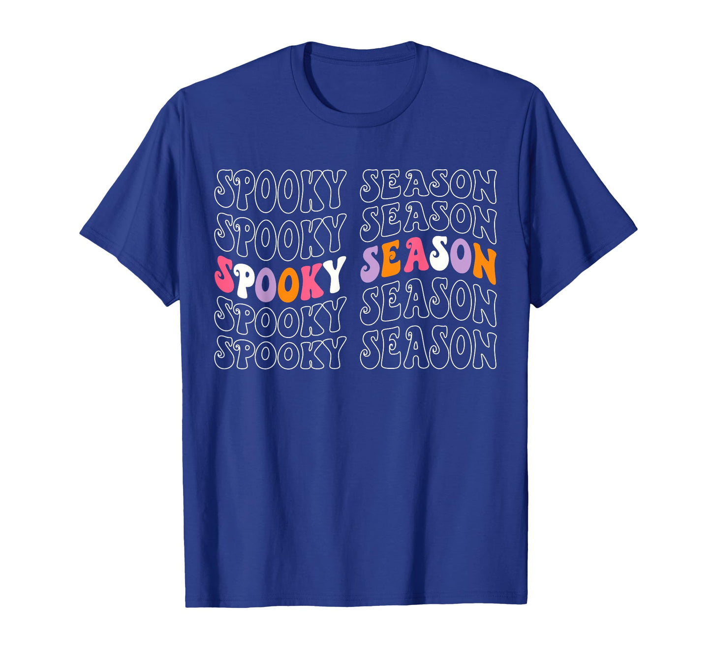 Spooky Season Groovy Halloween Costume Retro Wave Halloween T-Shirt