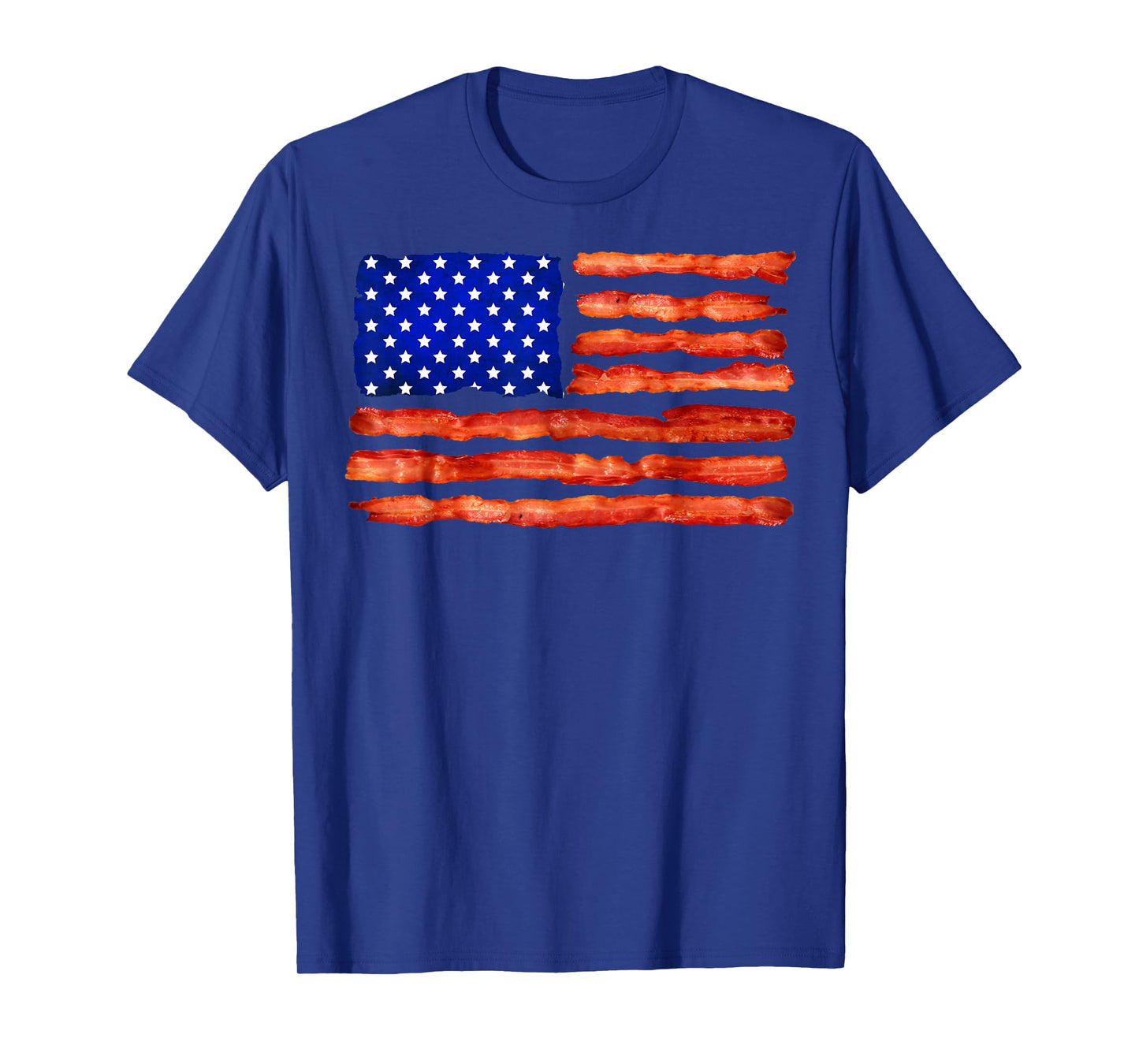 Cool USA Bacon Flag | Funny Foodie Patriot Meat Eater Gift T-Shirt