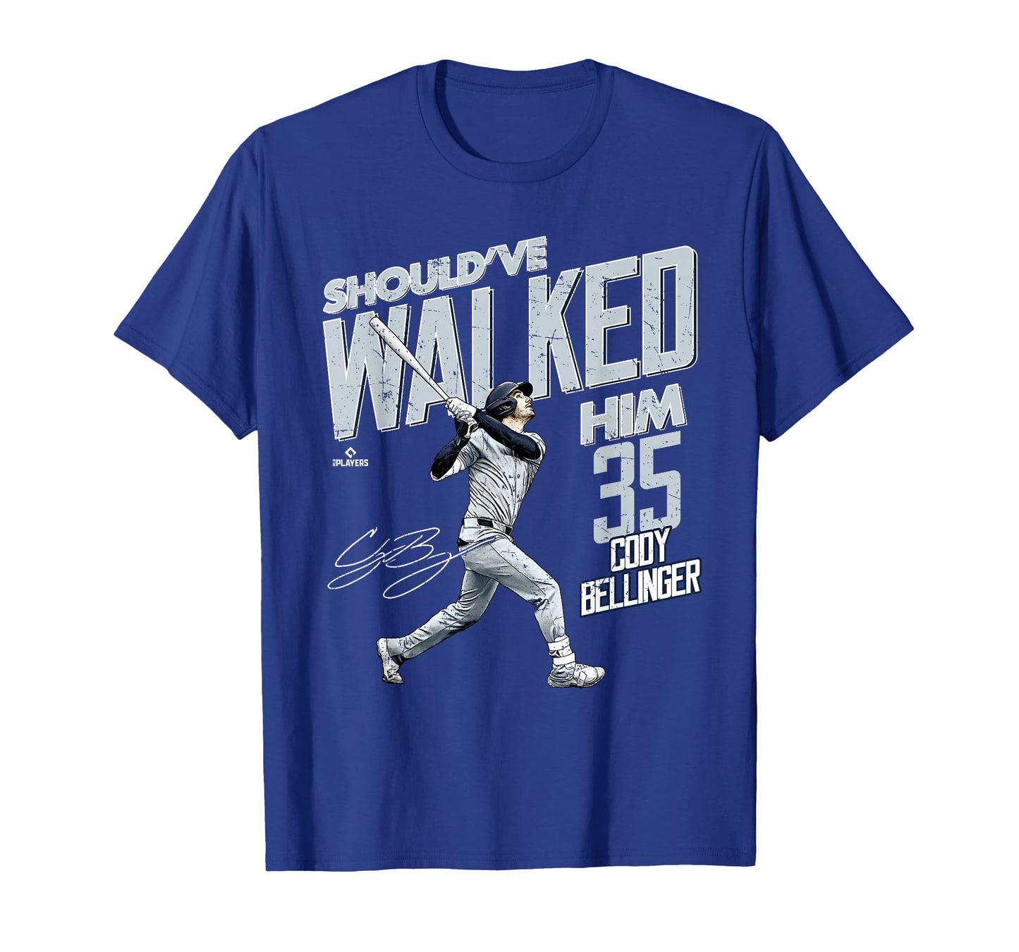 Should've Walked Him Cody Bellinger New York Baseball MLBPA T-Shirt