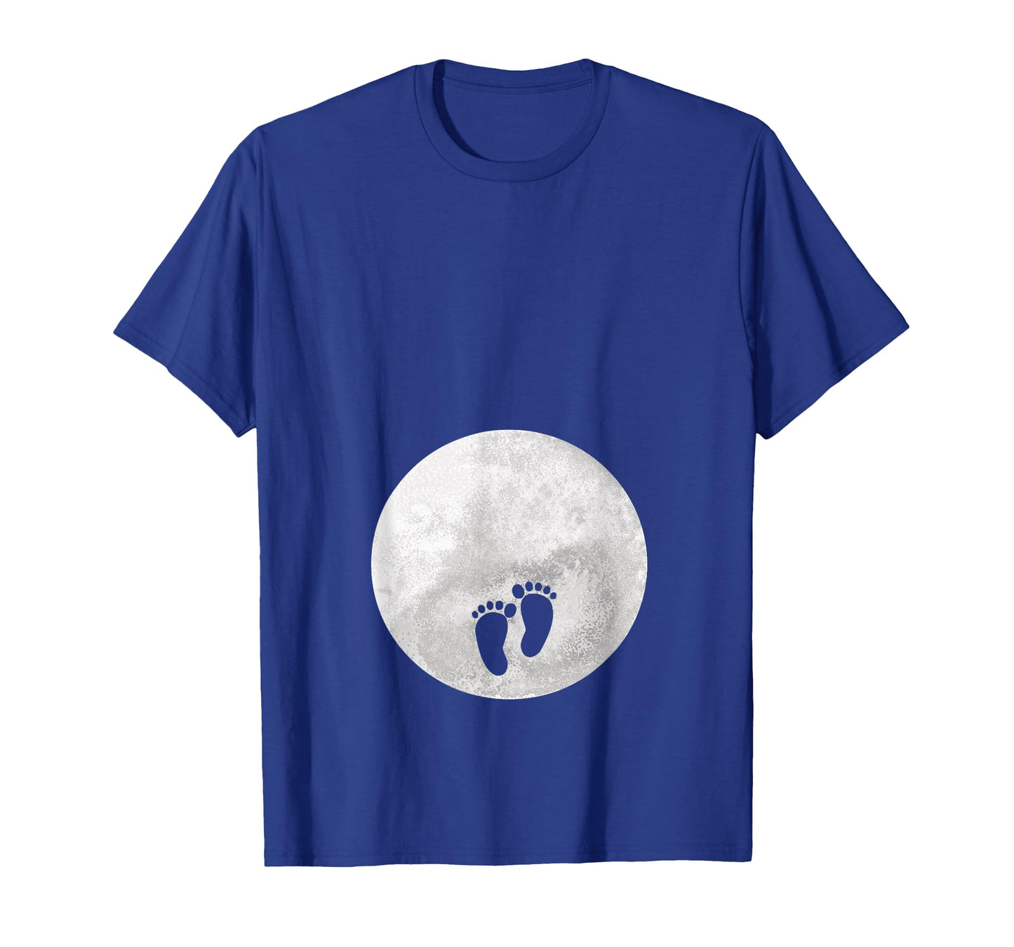 Full Moon Belly Pregnancy Announcement Baby footsteps T-Shirt