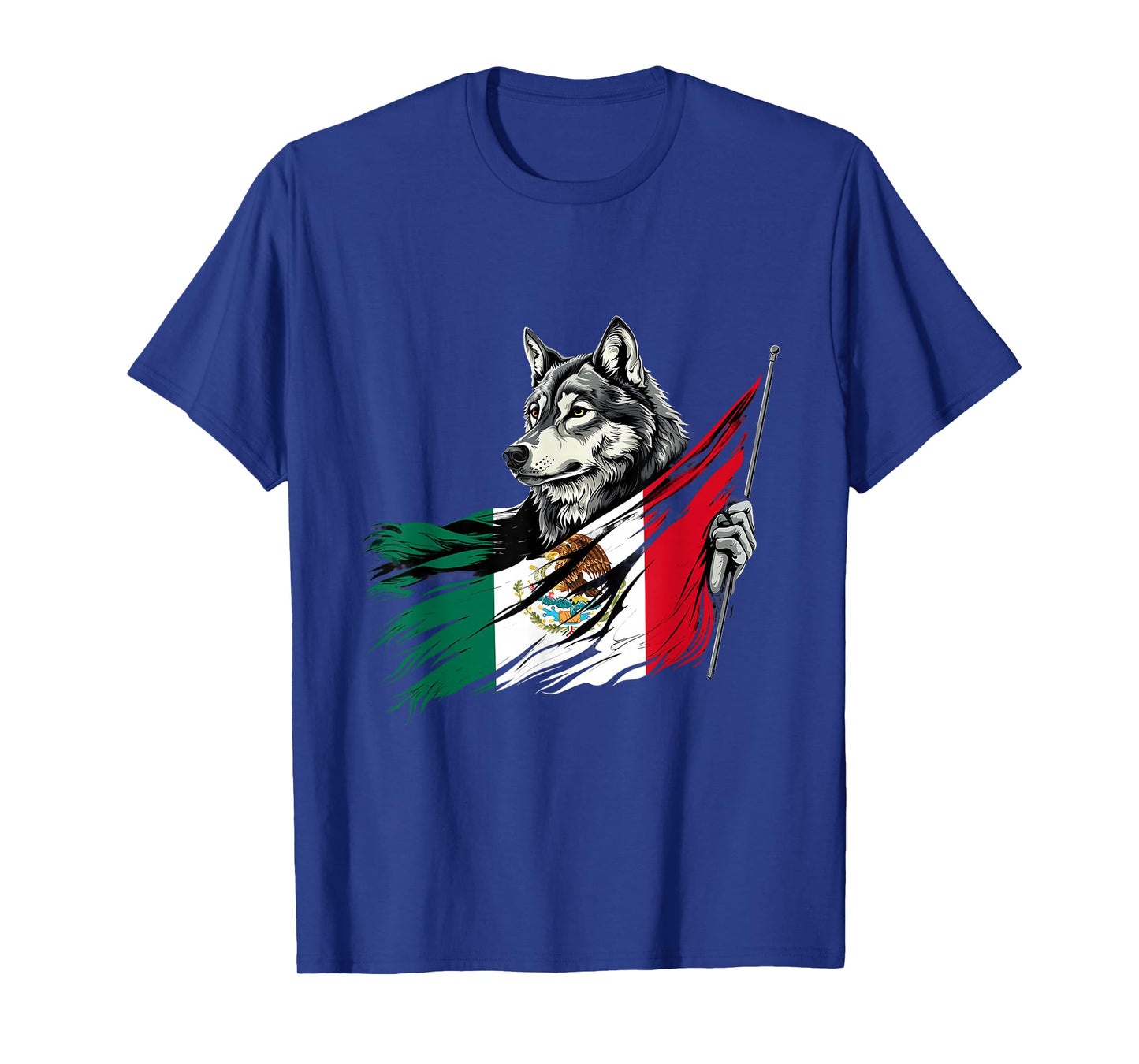 Mexican Pride Mexican Roots Mexico Wolf Mexican Flag T-Shirt