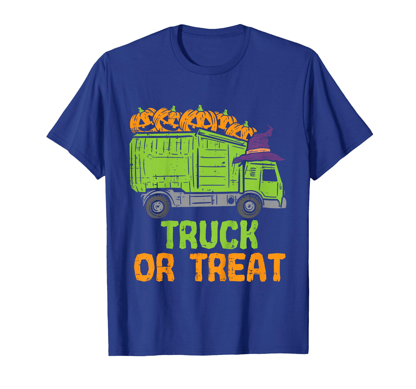 Kids Garbage Truck Pumpkins Toddler Baby Boys Halloween Kids T-Shirt