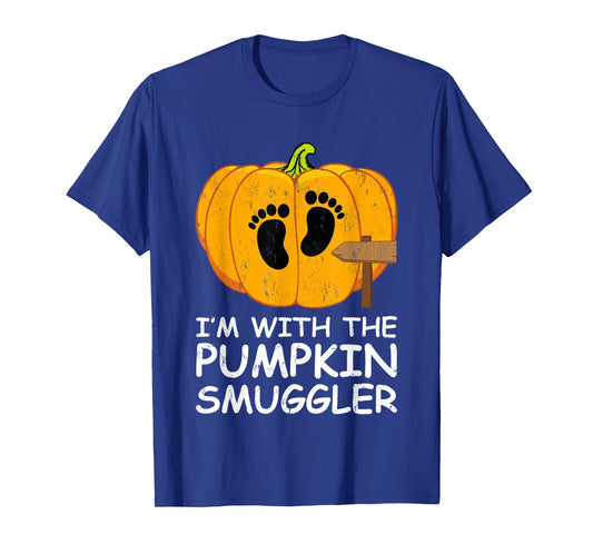 I'm With The Pumpkin Smuggler Costume Halloween T-Shirt