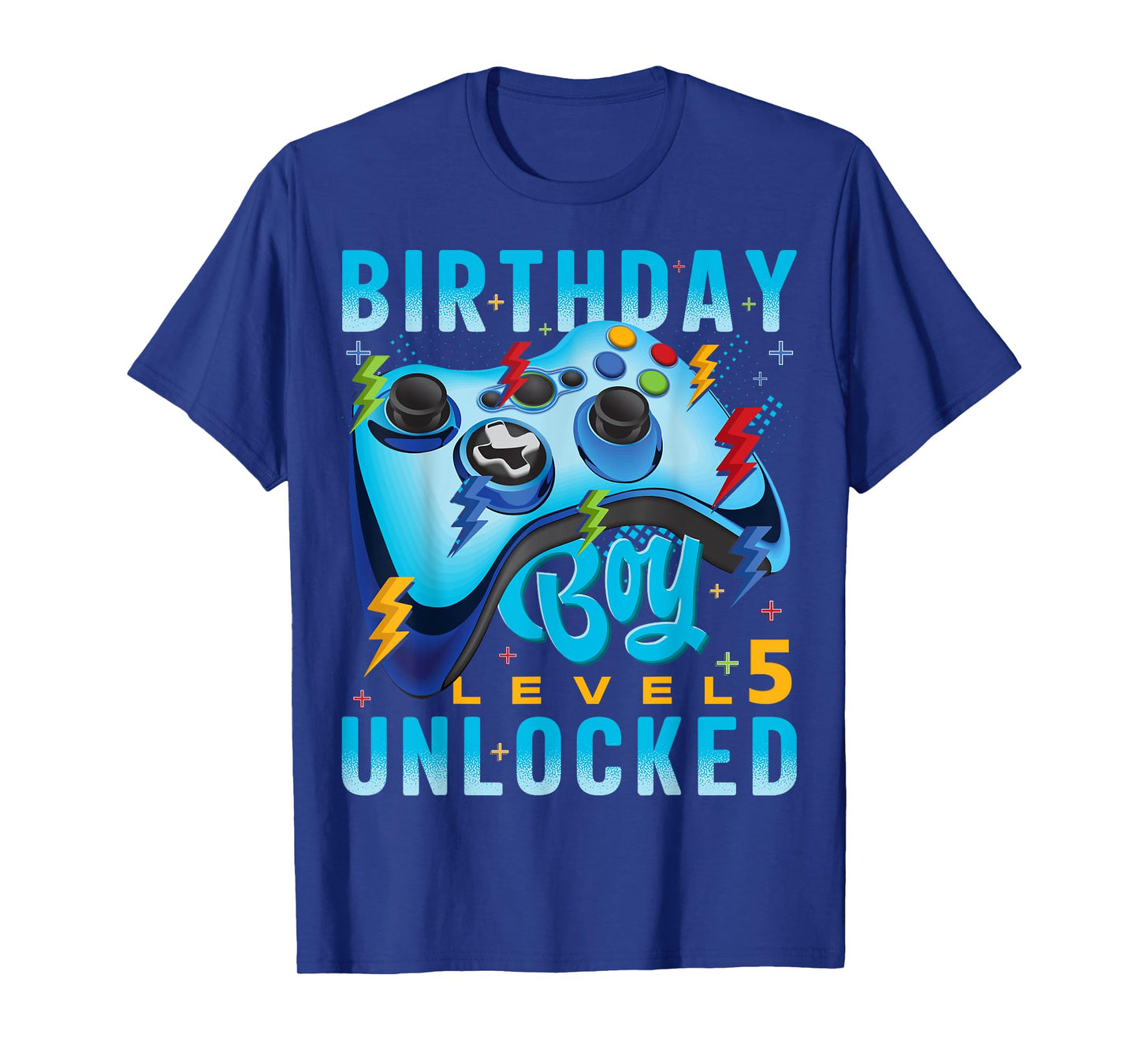 Level 5 Unlocked Birthday Boy Video Gamer 5th Birthday Boy T-Shirt