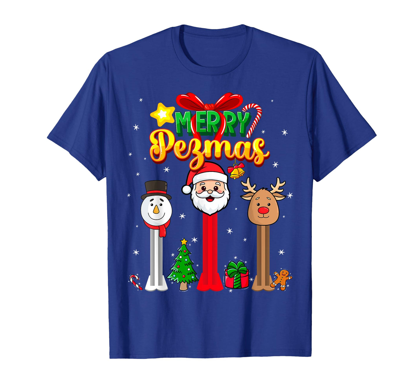 Candy Dispenser Collector Christmas Merry Pezmas T-Shirt