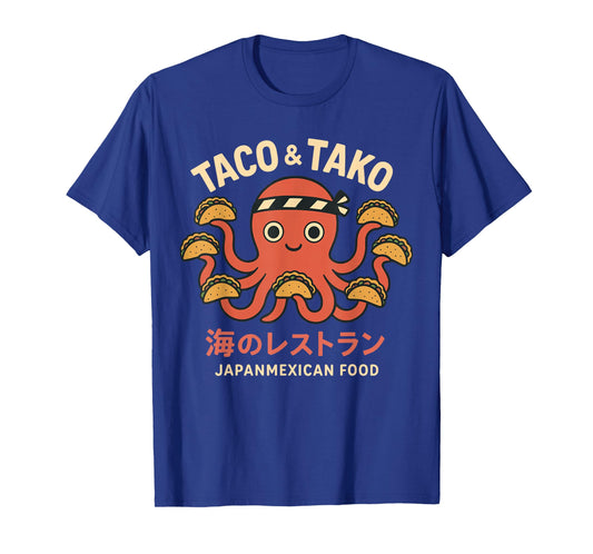 Taco & Tako Octopus JapanMexican Kawaii Tako and Tacos T-Shirt