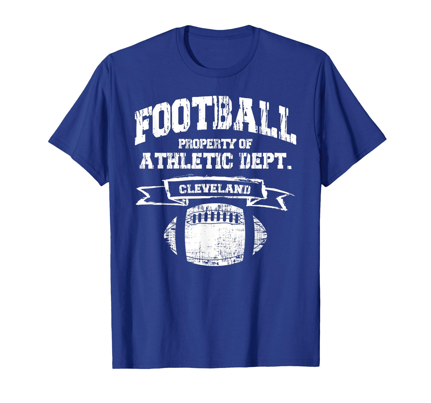 Cleveland Football Property Of Athletic Dept. Retro Grunge T-Shirt