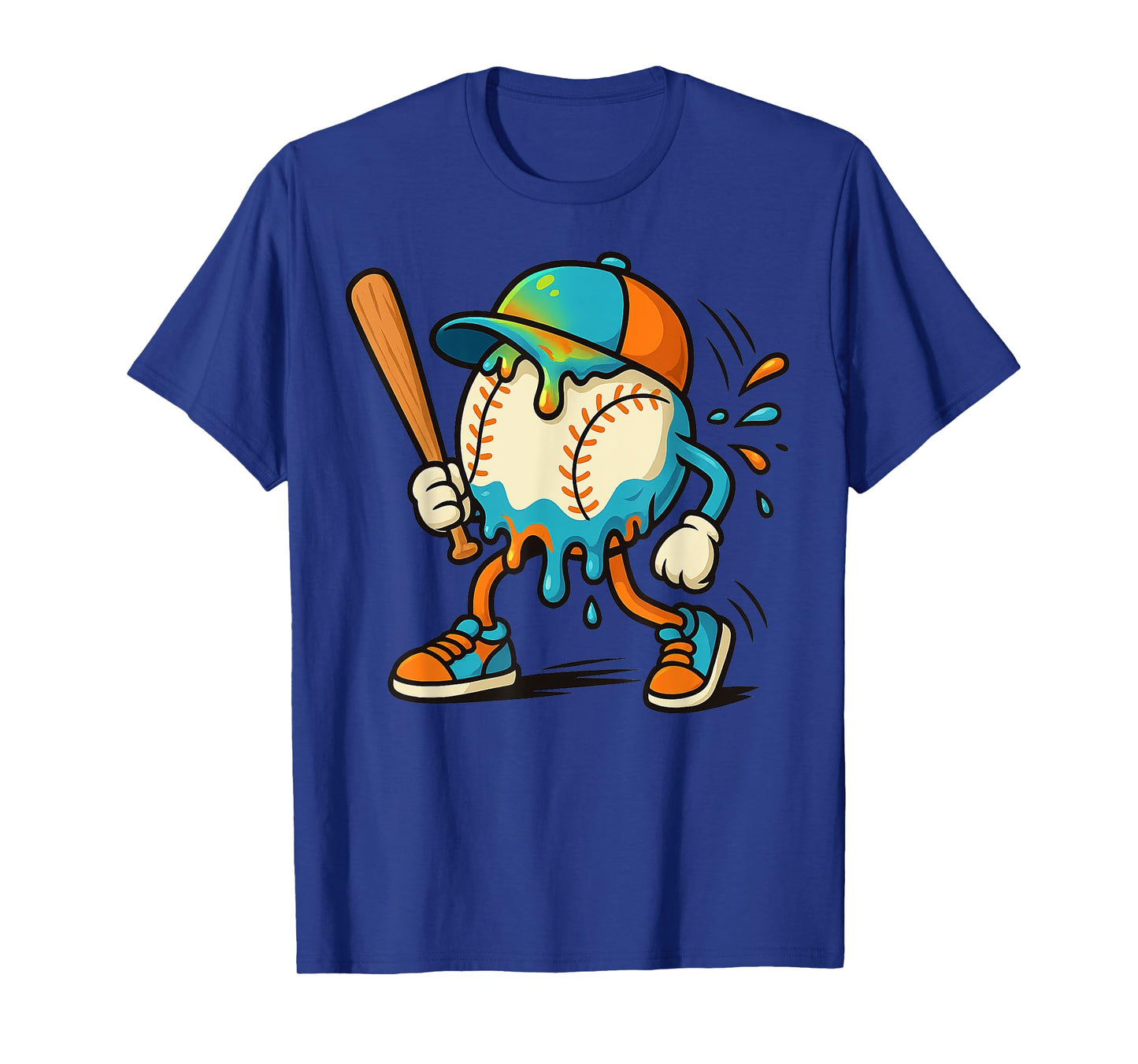 Baseball Drip Team for Boys Ice Cream Cool T-Shirt