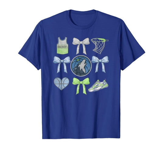 NBA Minnesota Timberwolves Bow Grid T-Shirt