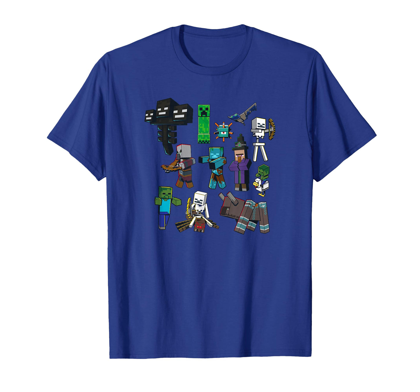 Minecraft Hostile Mobs Grid Poster T-Shirt