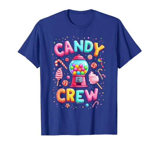 Funny Candy crew Women & Teens Retro Colorful Candy Squad T-Shirt
