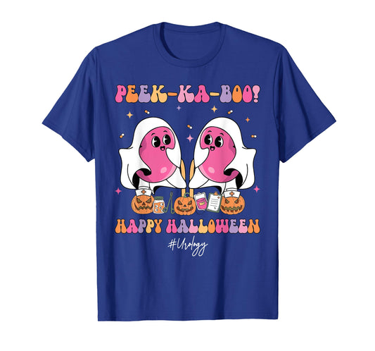 Spooky Urology Nurse Halloween Crew Cute Ghost Nurse Grad T-Shirt