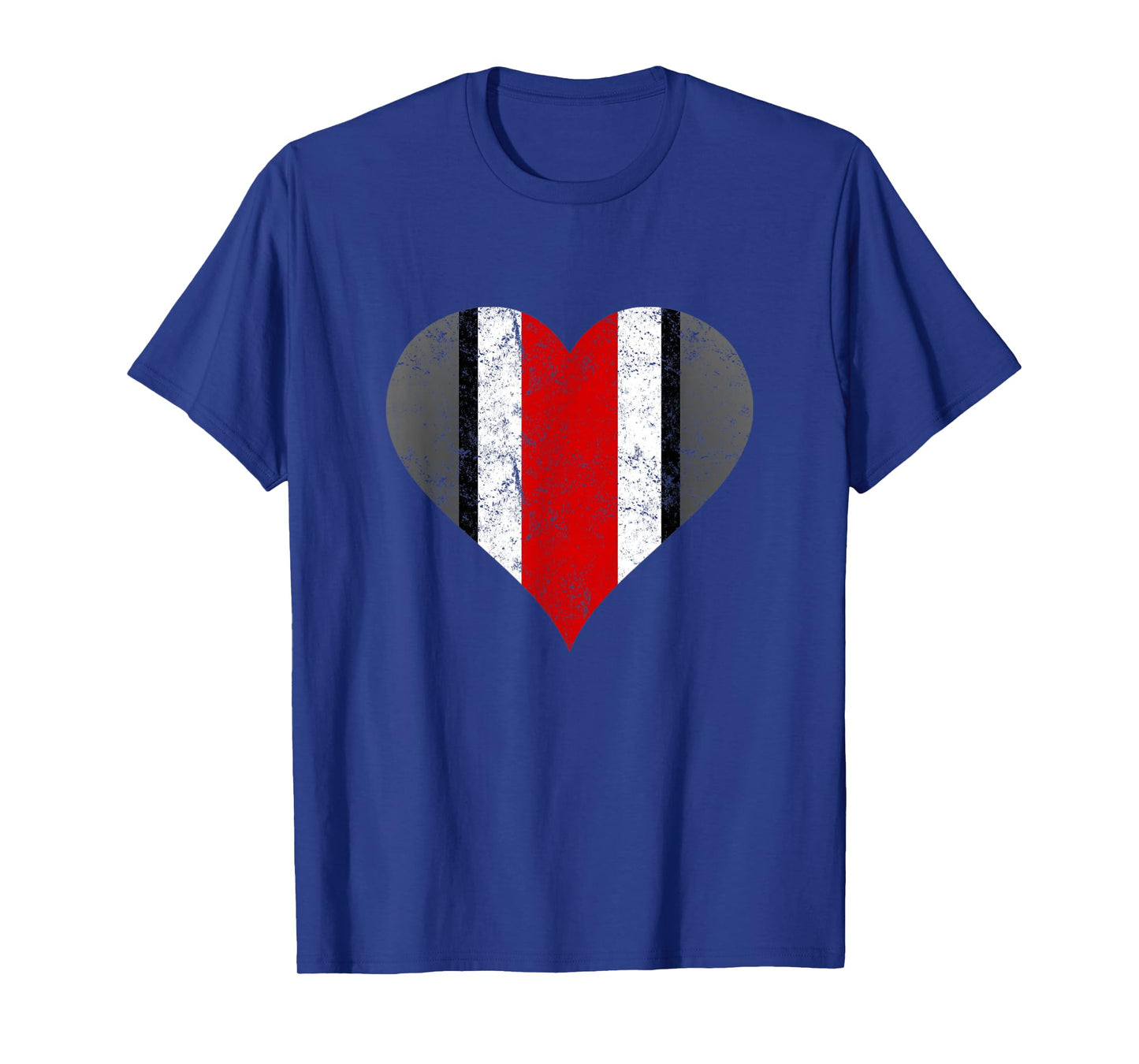 State of Ohio Pride Striped Distressed Graphic Design T-Shirt