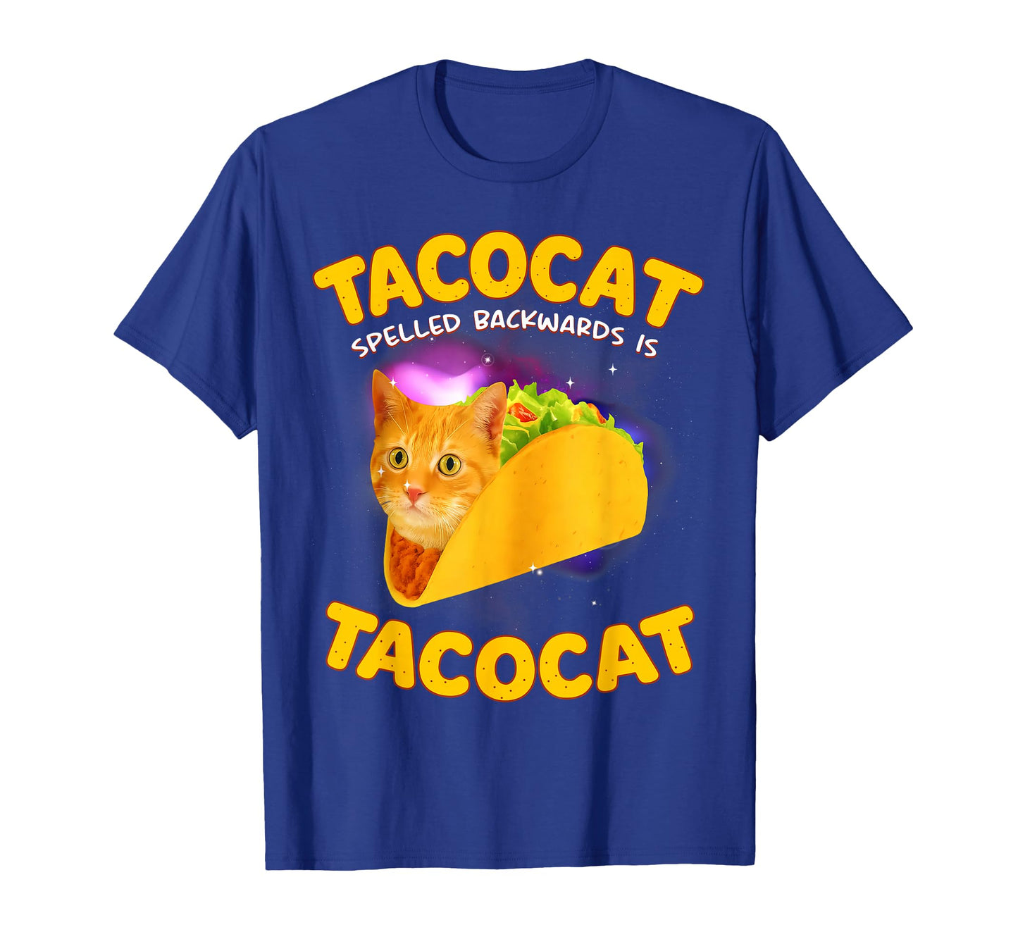 Tacocat Spelled Backward is Tacocat Cat Meme Taco Lover T-Shirt