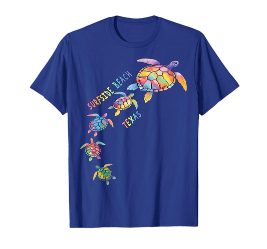 Surfside Beach Texas Sea Turtle Lover Beach Men Women Kids T-Shirt