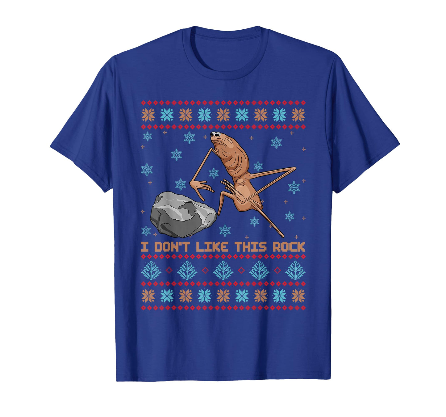 I Don't Like This Rock Marcus The Worm Ugly Sweater Xmas T-Shirt