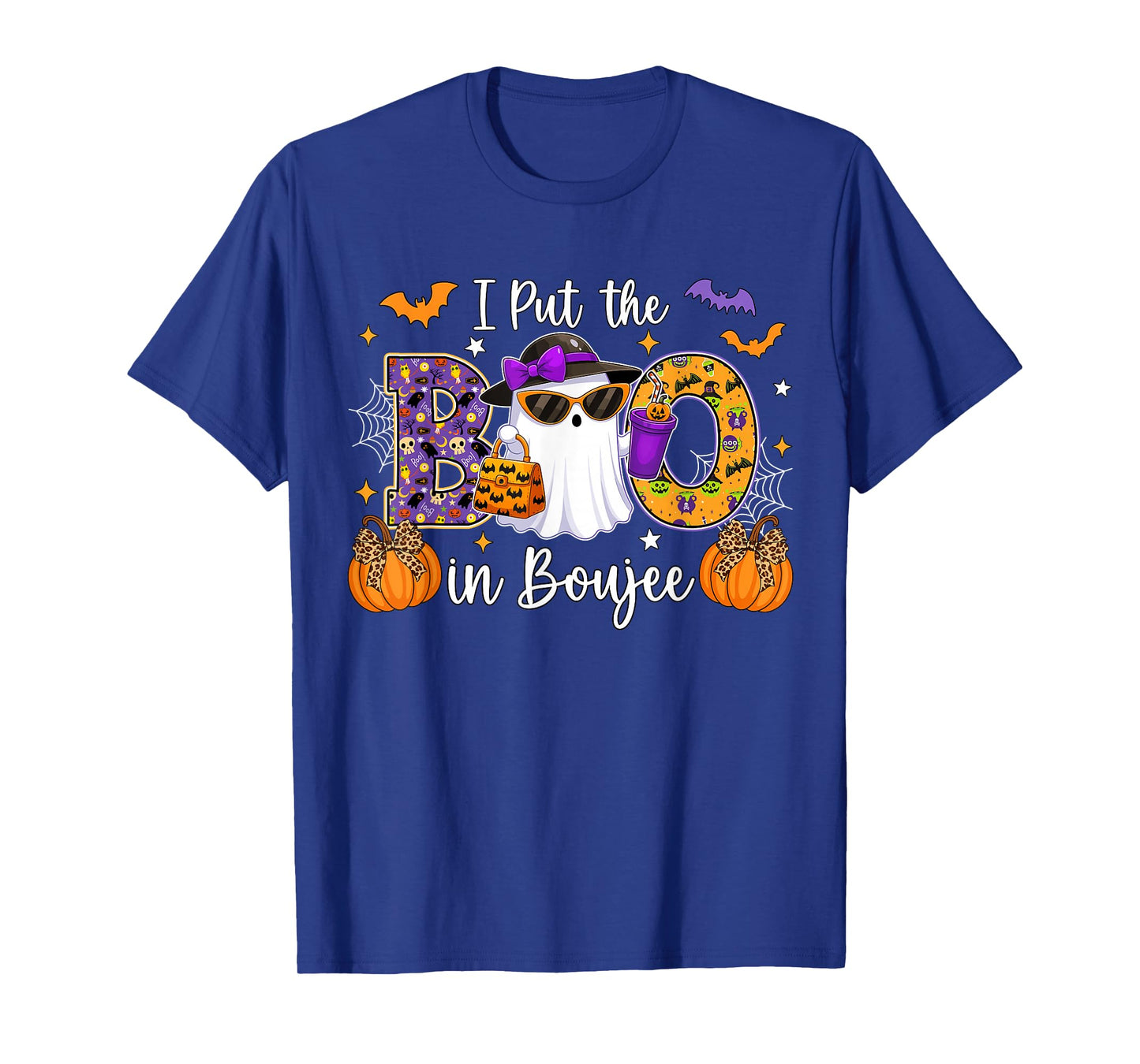 I Put The Boo In Boojee Cute Ghost Halloween Women Men Kids T-Shirt