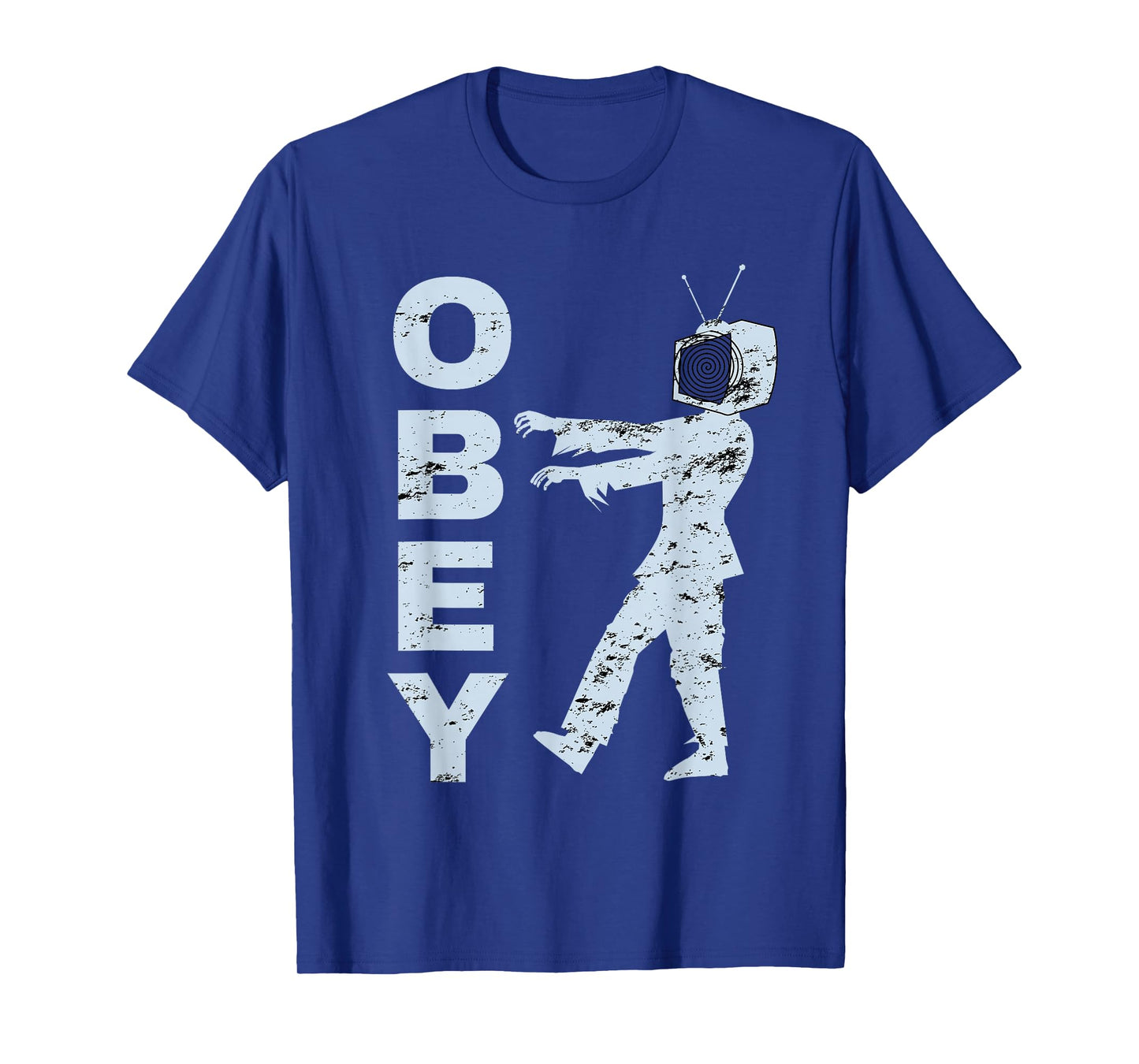 Obey TV Zombie Media Brainwashing Television T-Shirt