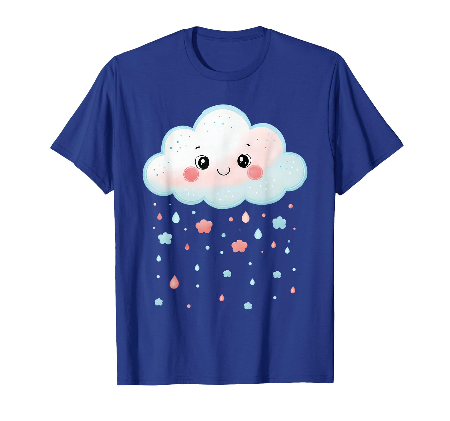 Cloud Raindrops Water White Cute Kawaii Funny Cloud T-Shirt