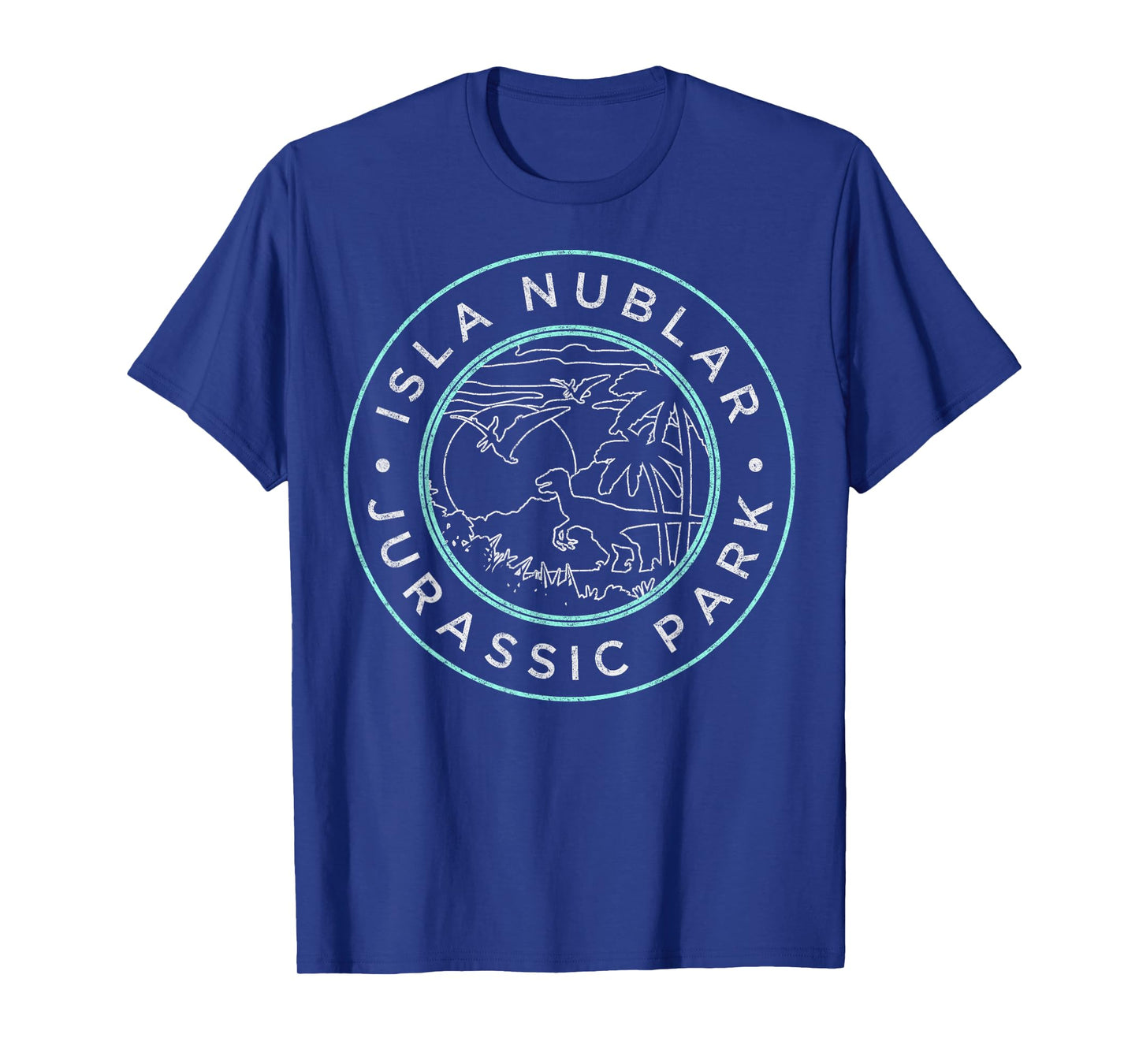 Jurassic Park Isla Nublar Badge Retro T-Shirt