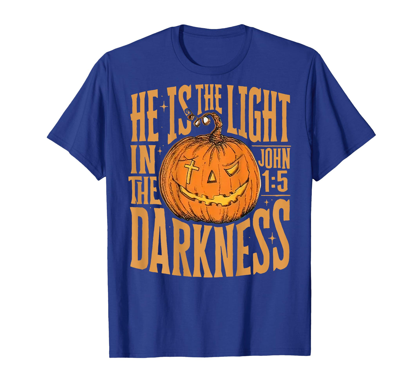 He Is The Light In The Darkness, Dentist Halloween (On Back) T-Shirt