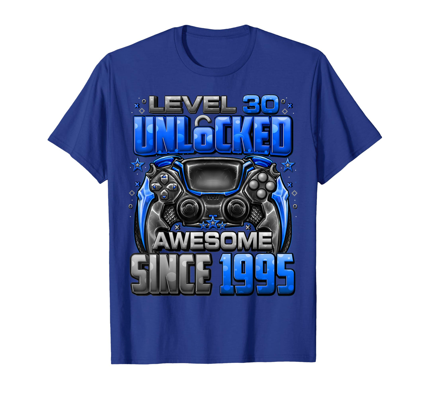 Level 30 Unlocked Awesome Since 1995 30th Birthday Gaming T-Shirt