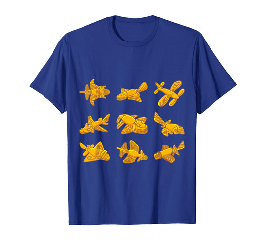 QUIMBAYA PLANE Ancient Alien Theory Quimbaya Artifact T-Shirt