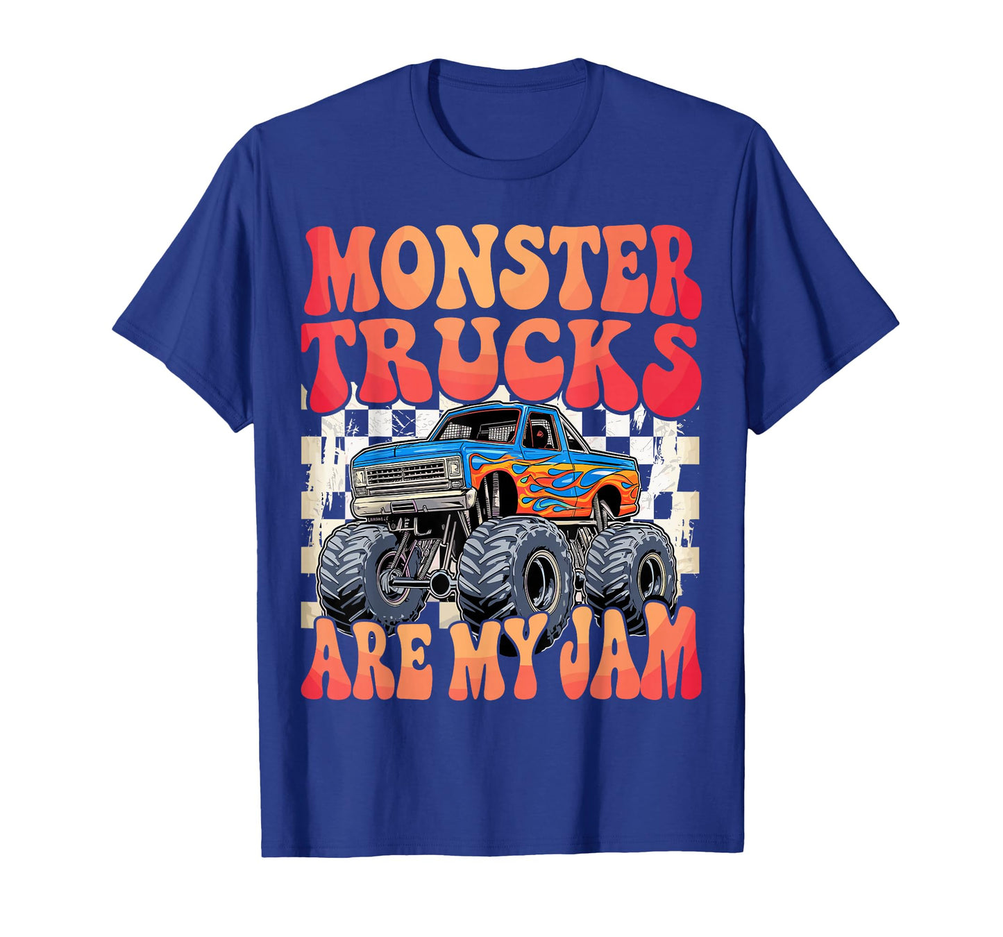 Monster Truck Are My Jam Colorful Monster Trucks T-Shirt