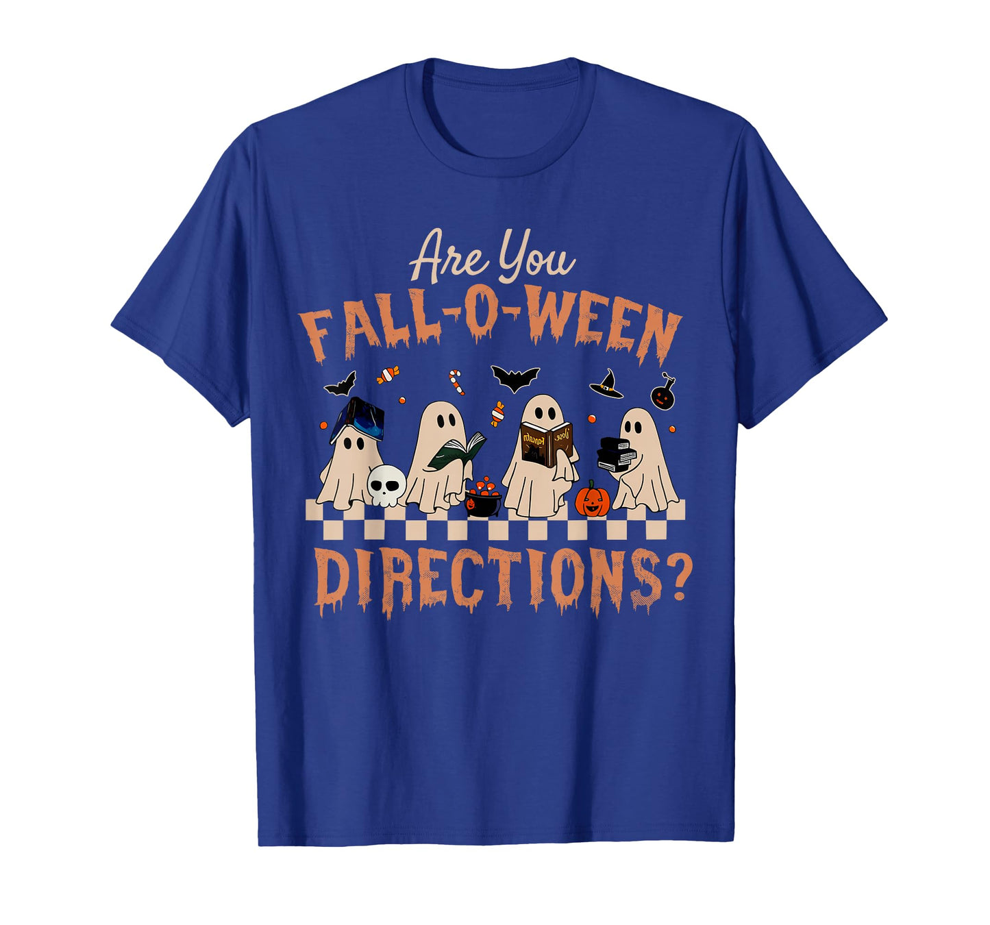 are You Fall O Ween Directions Halloween Teacher Ghosts T-Shirt