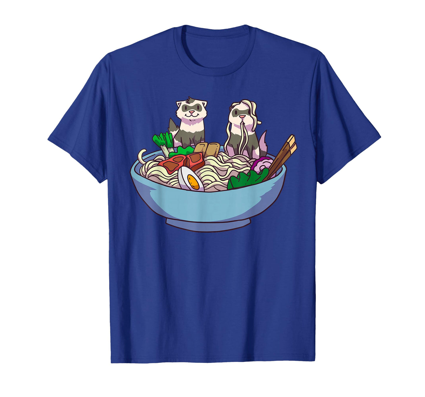 Ferret Ramen Noodles Anime Kawaii Japanese Otaku Gift T-Shirt Small