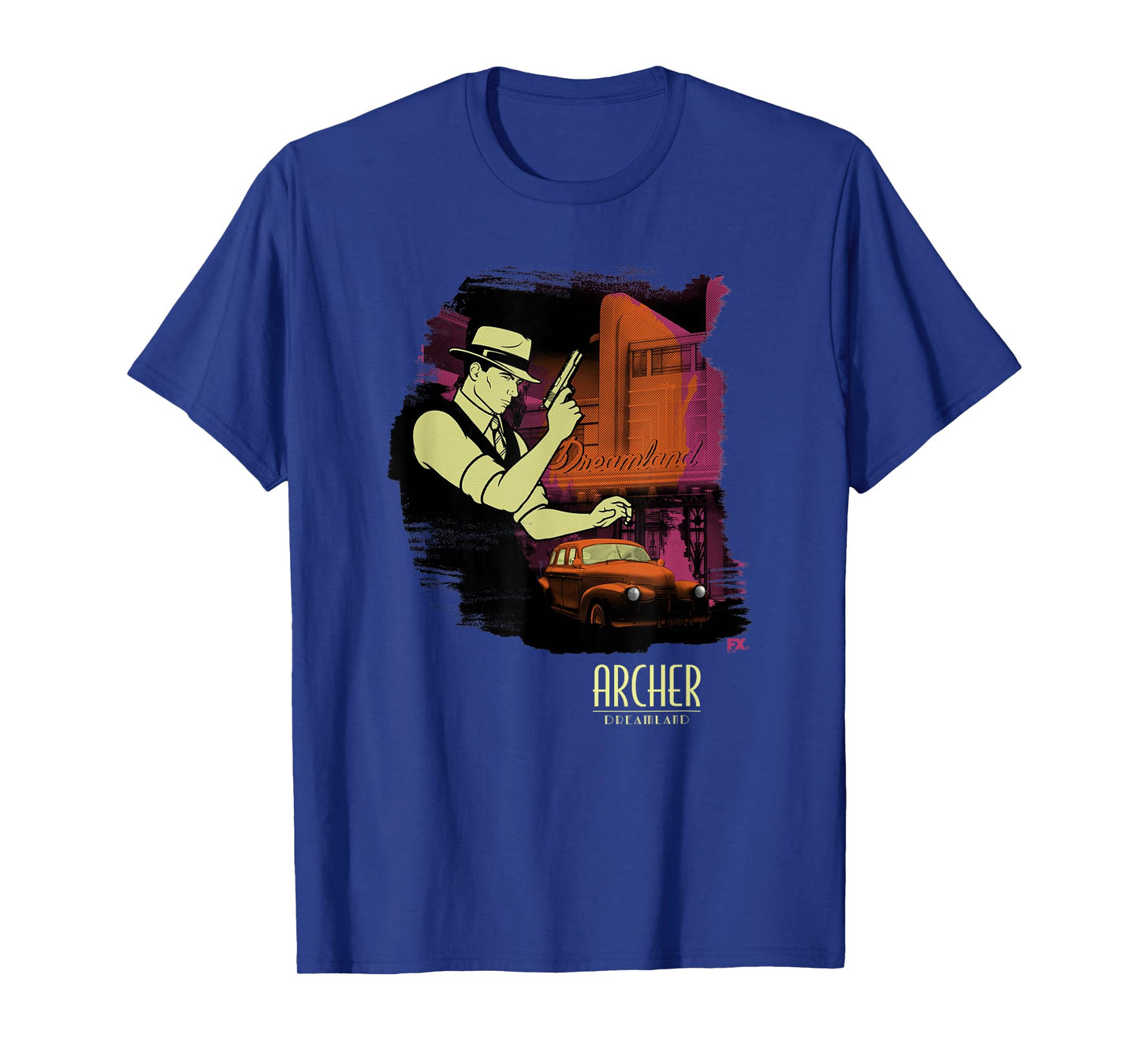 Archer Dreamland Film Noir Vintage Inspired Cartoon T-Shirt