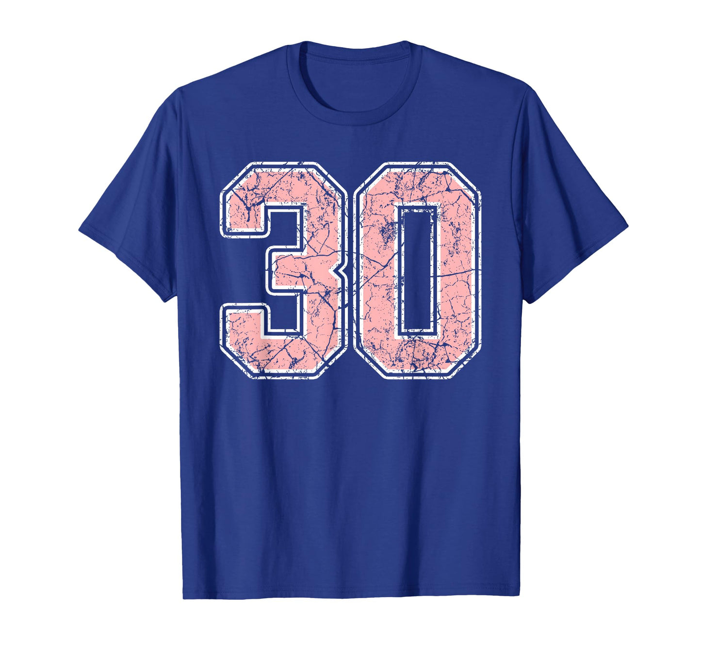 Pink and White Number 30 Jersey Player Uniform #30 Fan T-Shirt